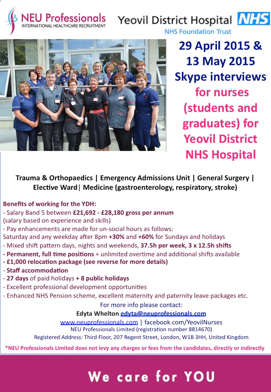 job for nurses in UK
